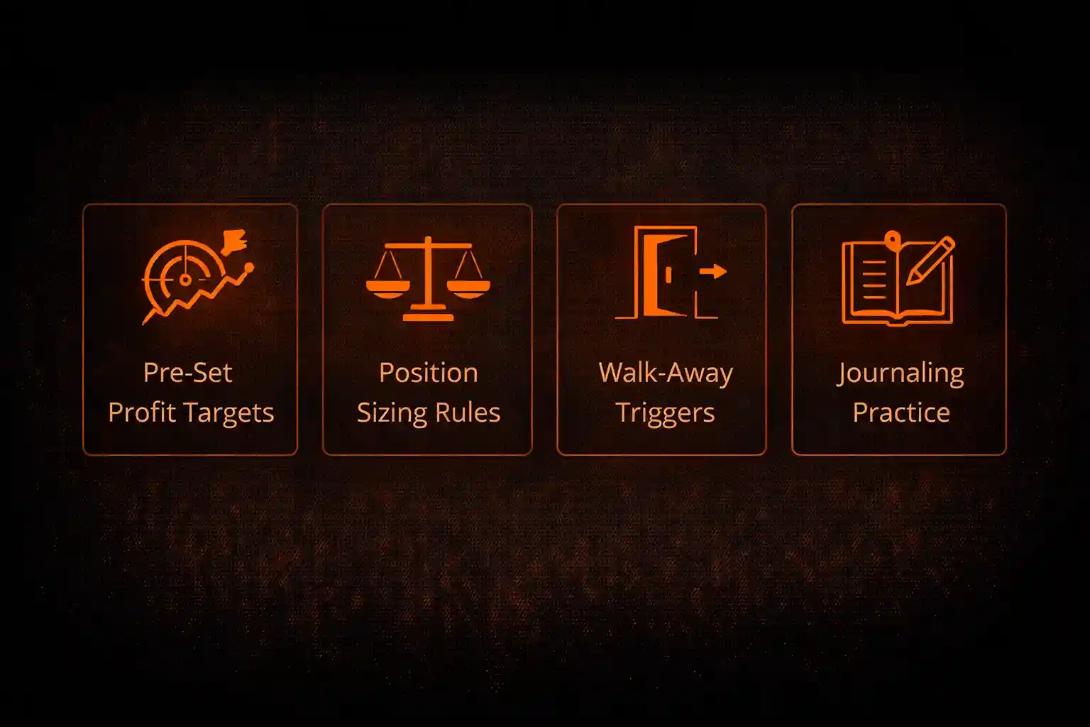 Four trading greed countermeasures_ profit targets, position sizing, walk-away triggers, and journaling