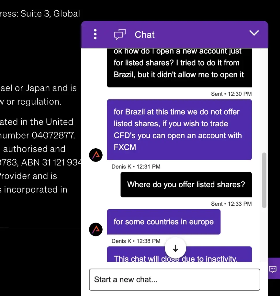 Tradu support confirming limited listed shares availability in some country in Europe - MonkeyTrade Tradu support confirming limited listed shares availability in some country in Europe