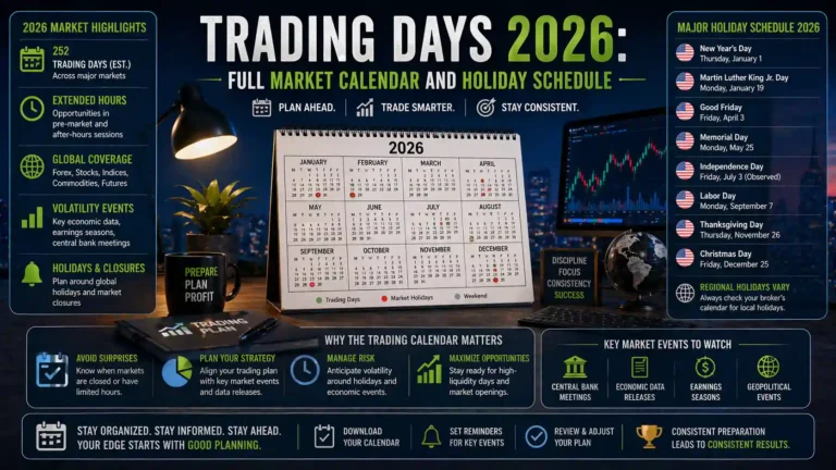 Trading Days 2026: Full Market Calendar and Holiday Schedule